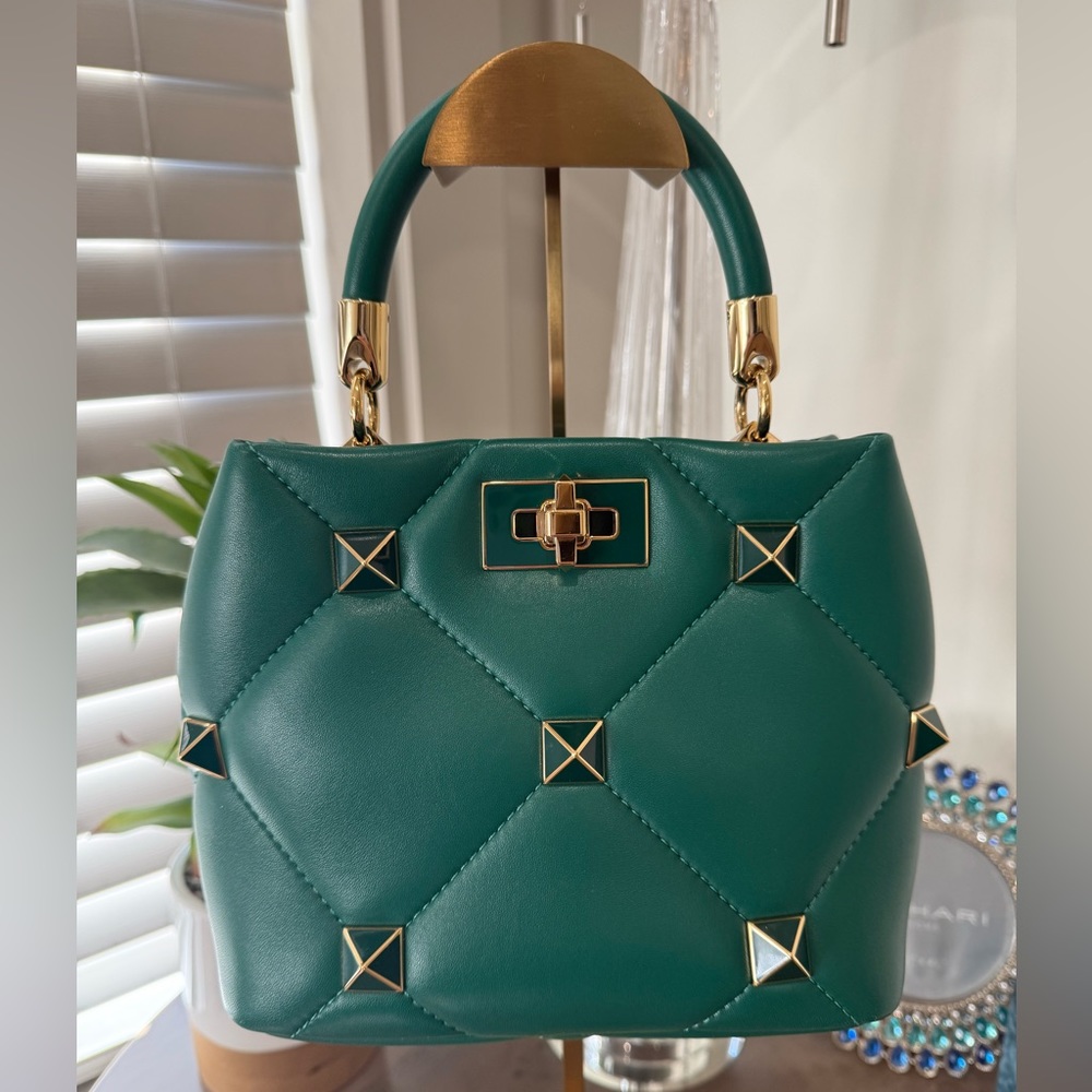 Valentino Quilted Rockstud Handle bag